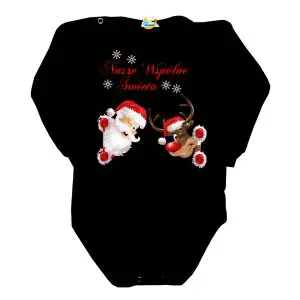 Body mikołaj z reniferem Nasze wspólne święta