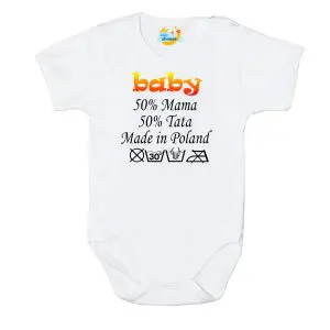 Body niemowlęce 50% mama 50% tata