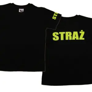 Koszulka dziecięca STRAŻ czarna
