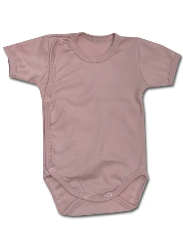Body kopertowe gładkie Basic pudrowy róż