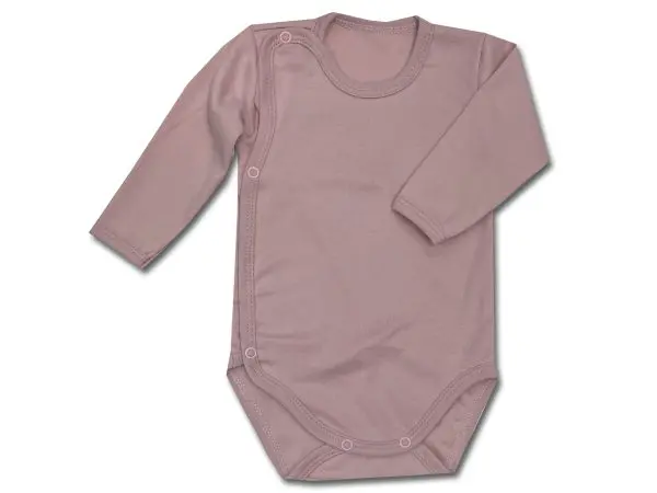 Body kopertowe gładkie Basic pudrowy róż