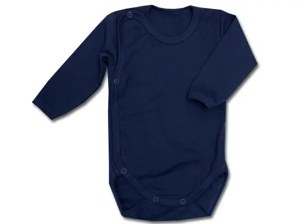 Body kopertowe gładkie Basic granatowe