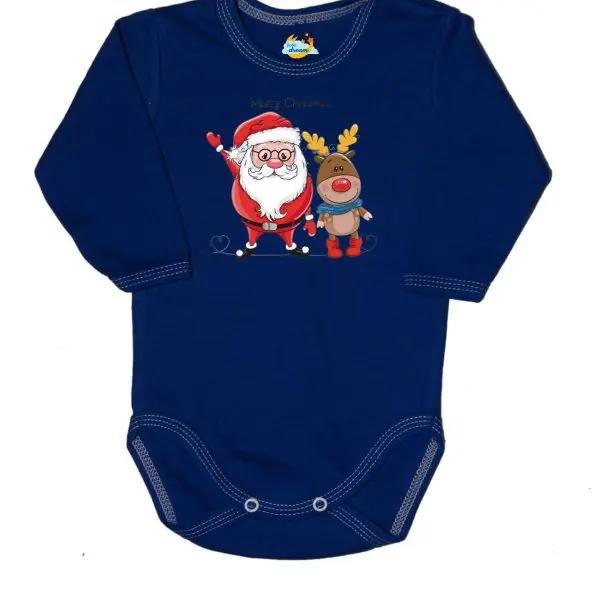 Body świąteczne Mikołaj z reniferkiem