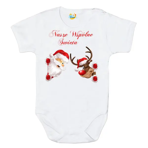 Body mikołaj z reniferem Nasze wspólne święta