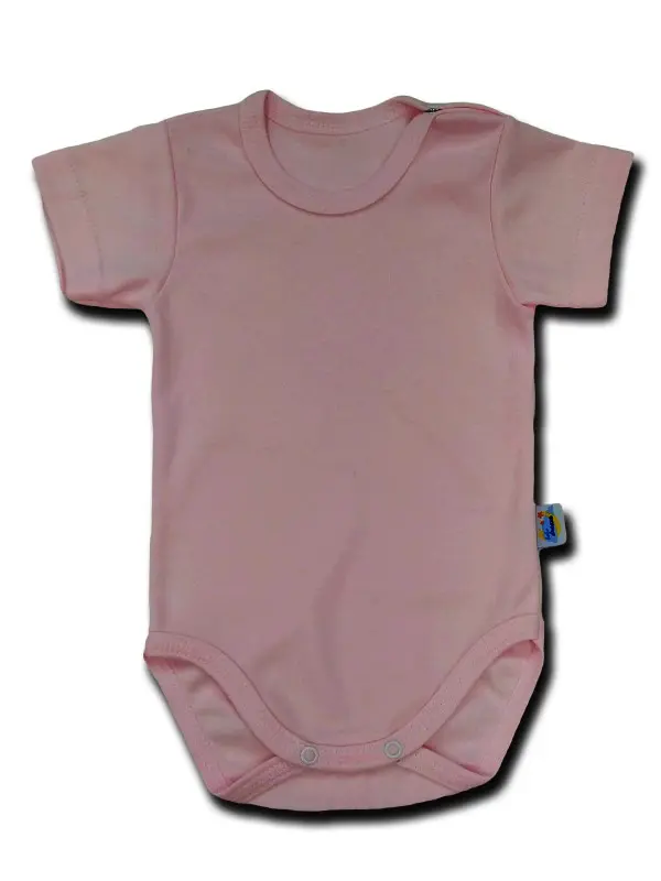 Body gładkie Basic pudrowy róż