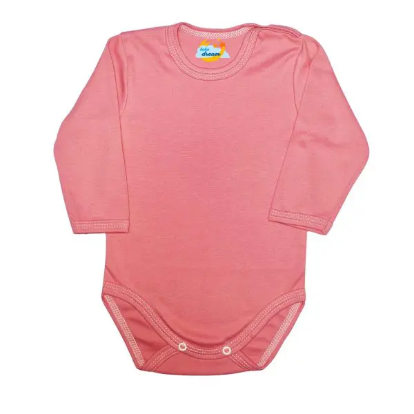 Body gładkie Basic róż pudrowy