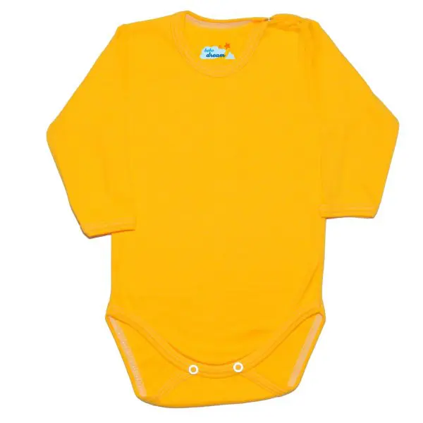 Body gładkie Basic żółte