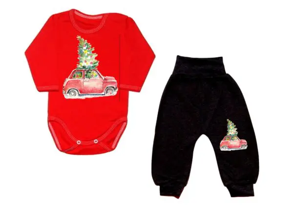 Komplet świateczny maluch z choinką