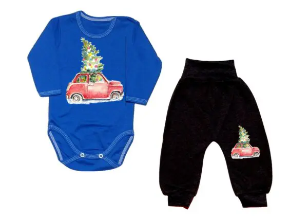 Komplet świateczny maluch z choinką