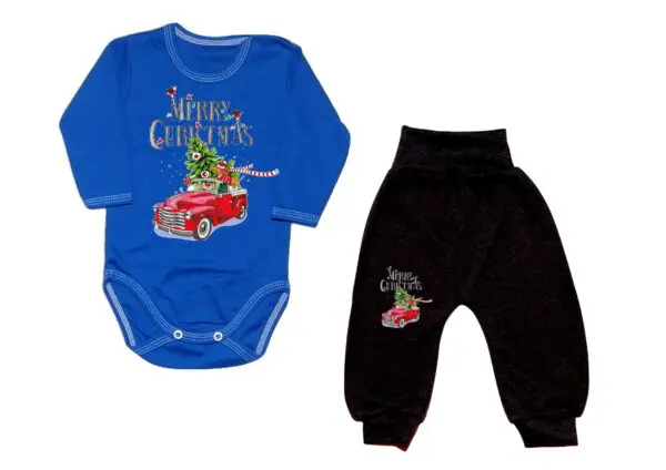 Komplet świateczny auto z choinką