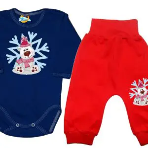 Komplet świateczny miś polarny