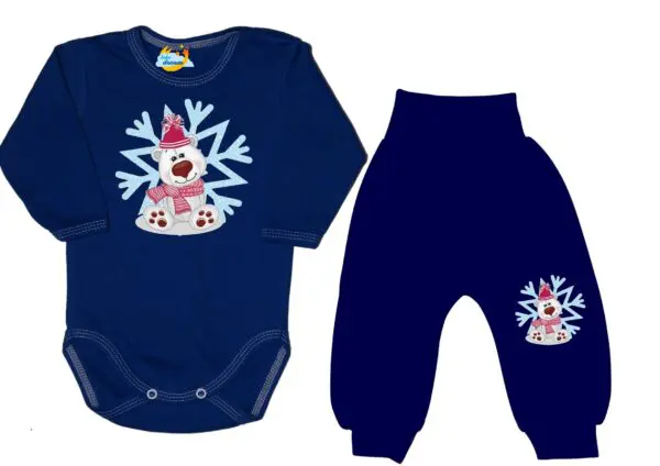 Komplet świateczny miś polarny