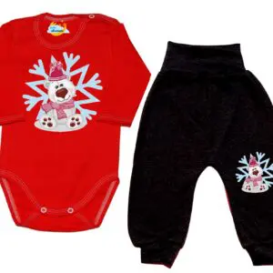 Komplet świateczny miś polarny