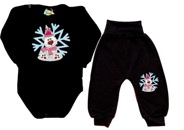 Komplet świateczny miś polarny