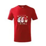 Koszulka z nadrukiem świątecznym wesołe skrzaty