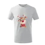 T-shirt koszulka z nadrukiem świątecznym Reniferek