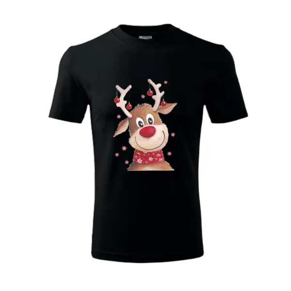 Koszulka z nadrukiem świątecznym Renierek