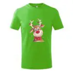 Koszulka z nadrukiem świątecznym Reniferek