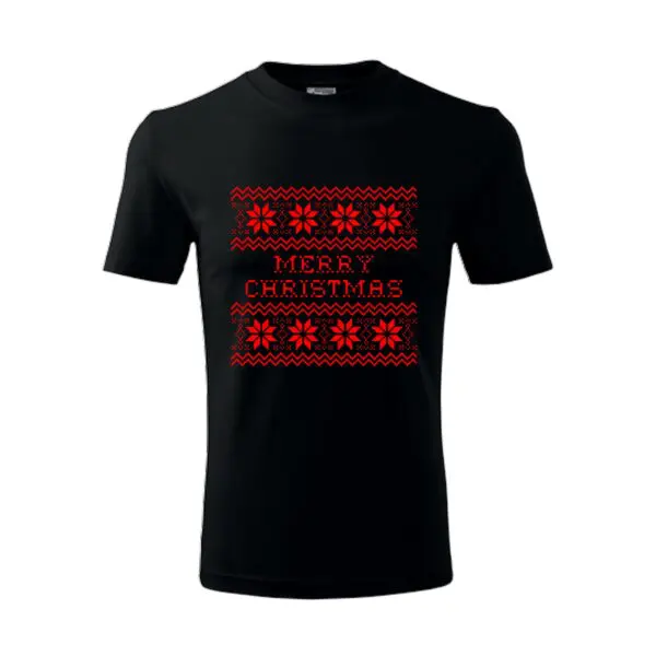 Koszulka z nadrukiem światecznym MERRY CHRISTMAS