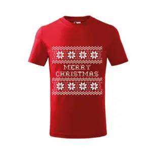 Koszulka z nadrukiem świątecznym MERRY CHRISTMAS