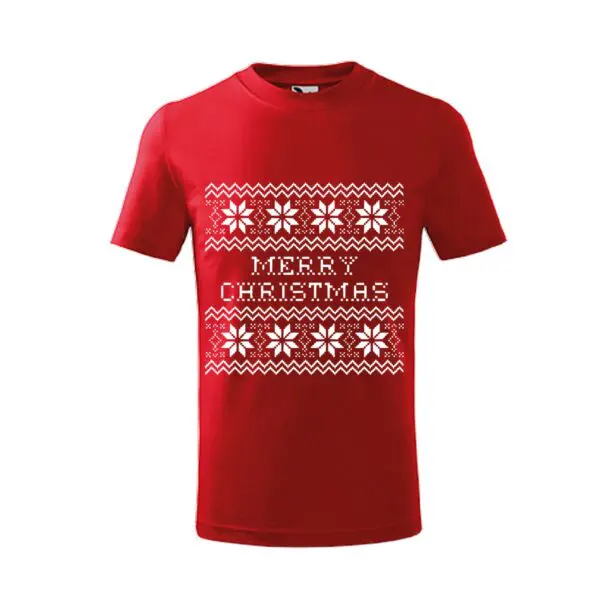 Koszulka z nadrukiem świątecznym MERRY CHRISTMAS