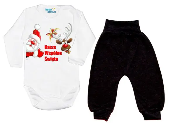 Komplet świateczny Mikołaj z Reniferem Nasze Święta