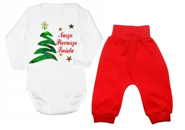 Komplet świateczny Choinka Nasze Pierwsze Święta