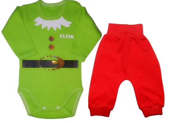 Komplet świateczny strój Elfa