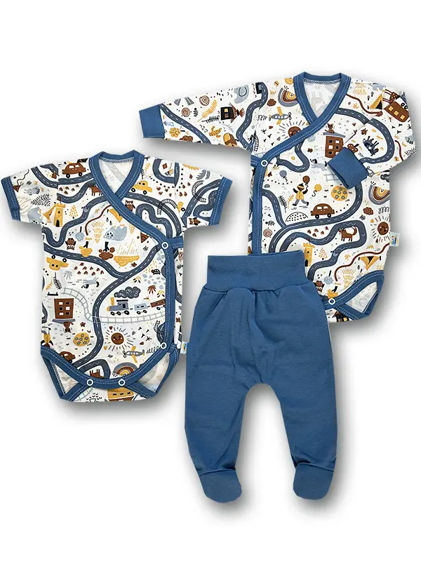 Komplet wyprawka 2x body kopertowe z połśpioszkami