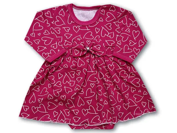 Body sukienka niemowlęce z kokardką