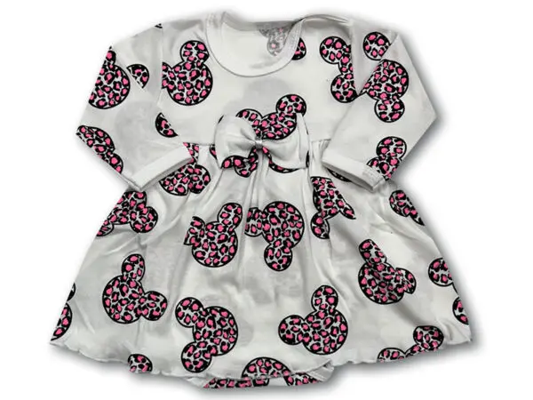 Body sukienka niemowlęce z kokardką