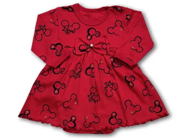 Body sukienka niemowlęce z kokardką