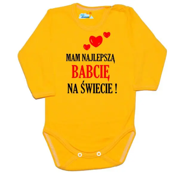Body niemowlęce Mam najlepszą Babcię