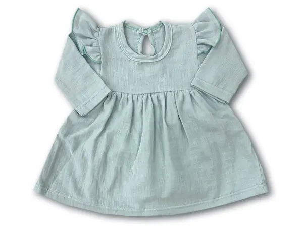 Body sukienka niemowlęce muślinowe mięta