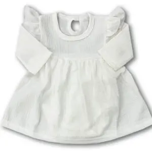 Body sukienka niemowlęce muślinowe śmietanka