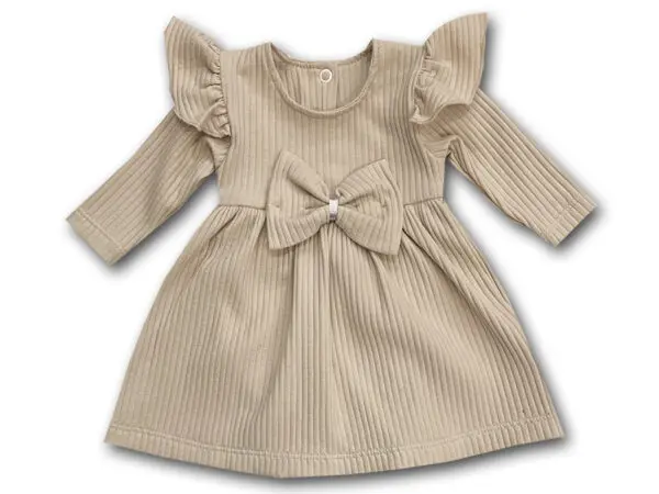 Body sukienka niemowlęce z falbanka prążek