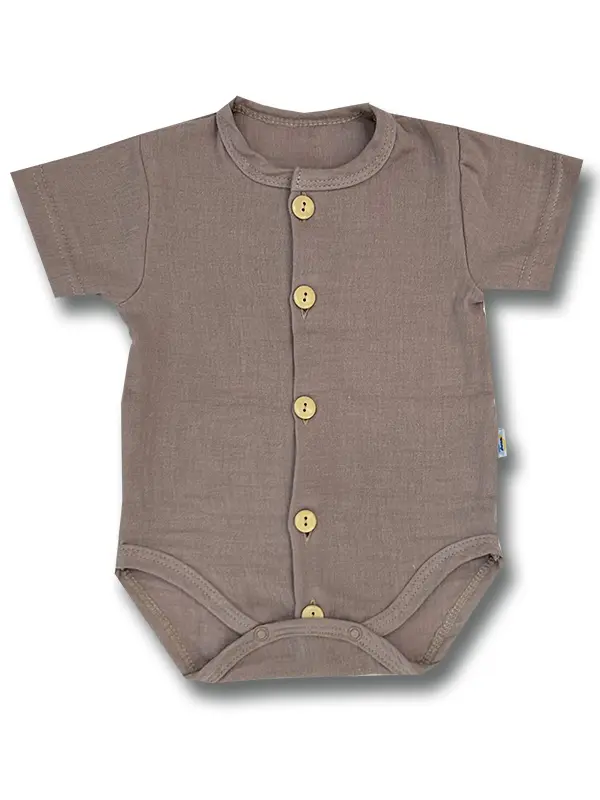 Body koszula muślinowa rozpinane cappucino