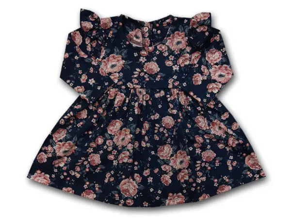 Body sukienka niemowlęce z falbanka kwiatki