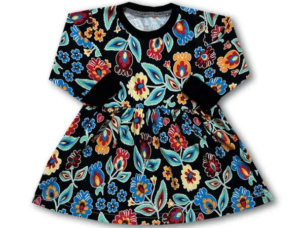 Sukienka bawełniana codzienna w kwiatki