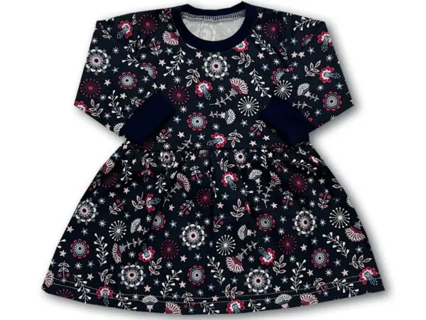 Sukienka bawełniana codzienna w kwiatki