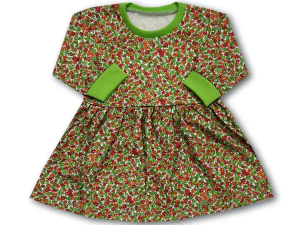 Sukienka bawełniana codzienna w kwiatki