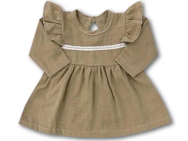 Sukienka muślionowa codzienna cappucino