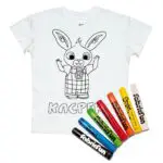 Koszulka do kolorowania + pastele Bing