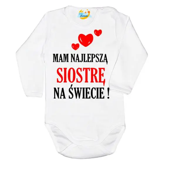 Body niemowlęce Mam najlepszą siostrę