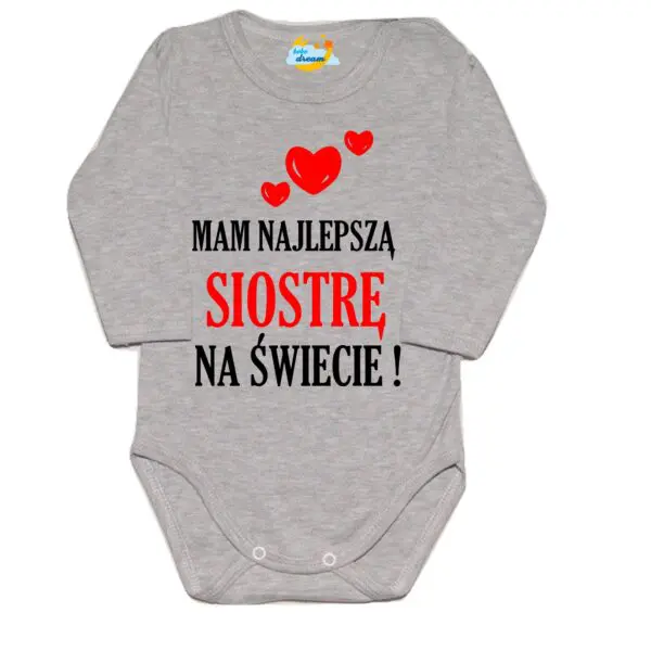 Body niemowlęce Mam najlepszą siostrę