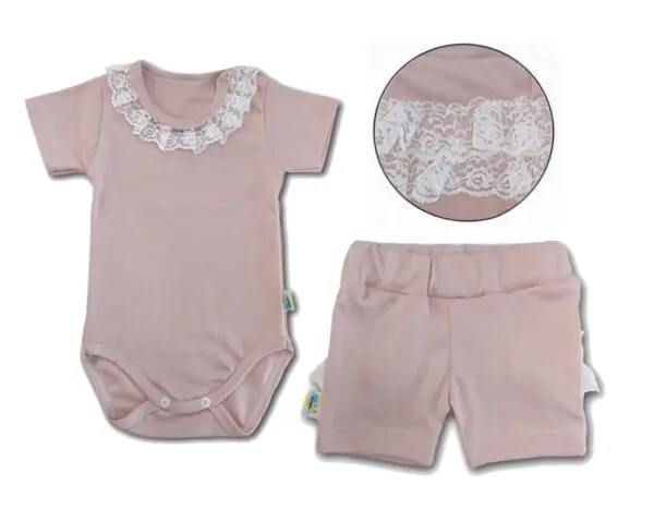 Komplet body hiszpanka ze spodenkami