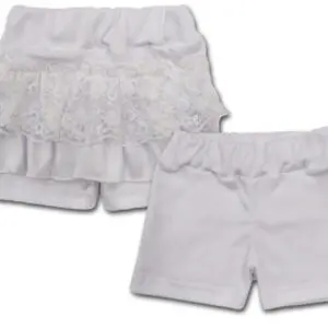 SPODENEK krótkie spodenki bawełniane koronki