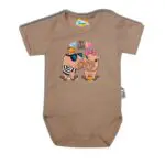 Body krótki rękaw zakochana Capybara beżowe