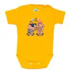 Body krótki rękaw zakochana Capybara żółte