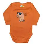 Body długi rękaw Capybara pomarańczowe